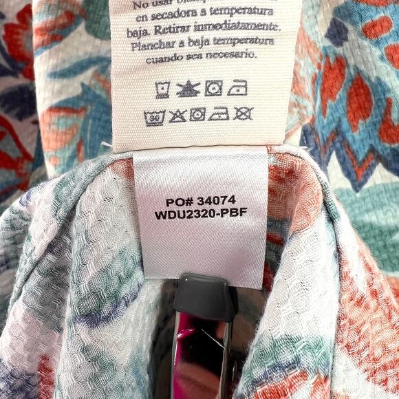 FAHERTY Bay Twist Dress Women Small Floral Print Blue Halter Maxi Sleeveless NEW - Picture 16 of 16